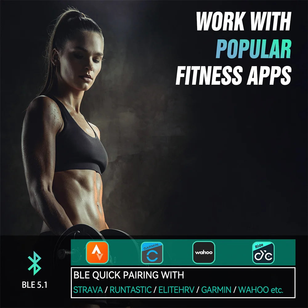 CYCPLUS H1/H2 – Capteur cardio Bluetooth et ANT+ pour le sport