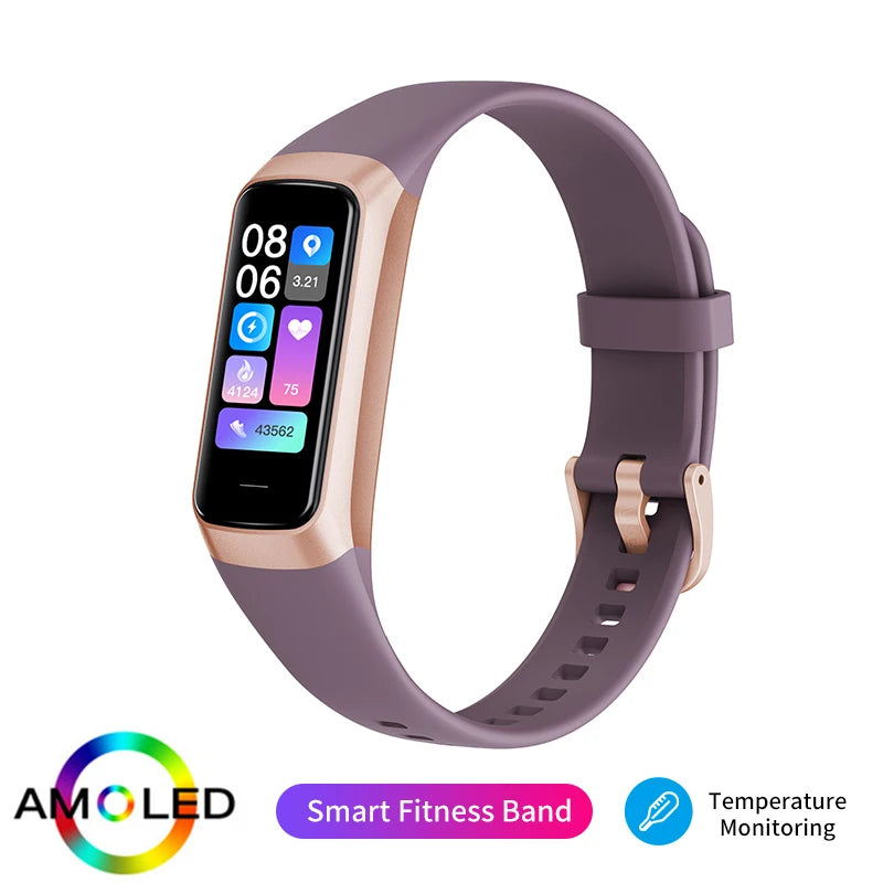 LIGE BW0459A – Bracelet connecté AMOLED 1,1 pouce