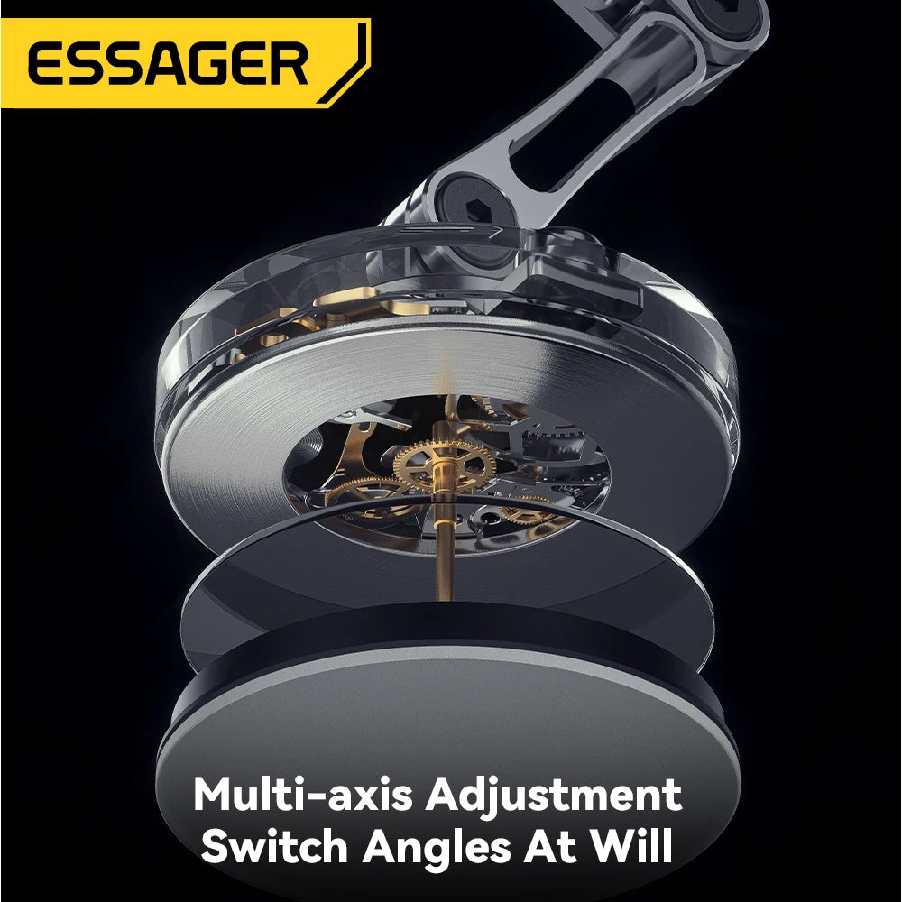 Essager ES-ZJ25 – Support téléphone auto magnétique, avec ou sans recharge