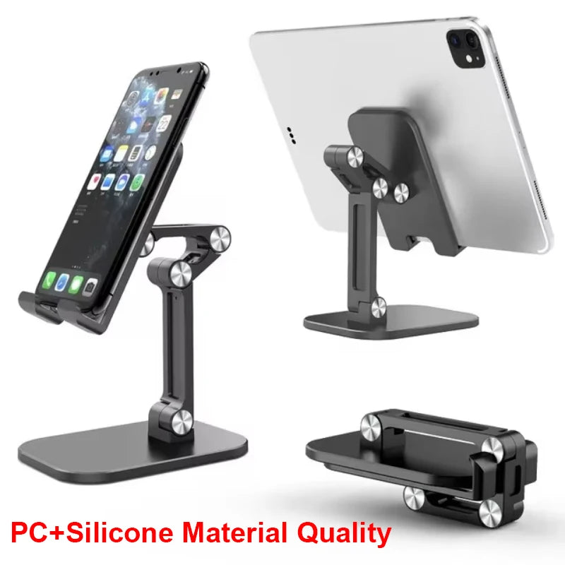 YANGGLOB – Support de bureau pliable à trois sections pour téléphone