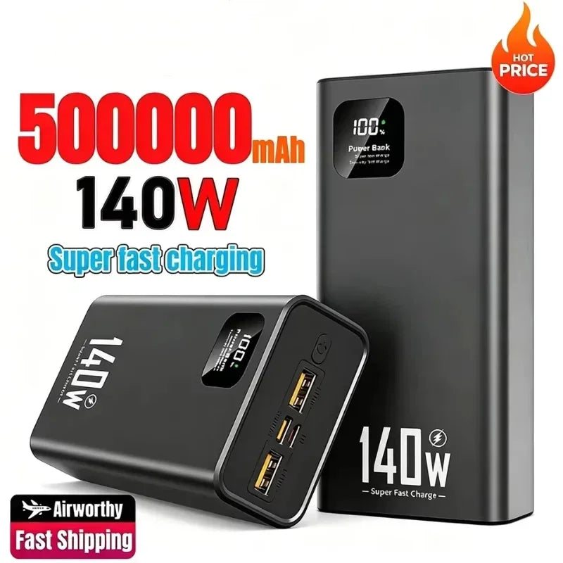 Batterie externe USB avec affichage numérique et lampe LED