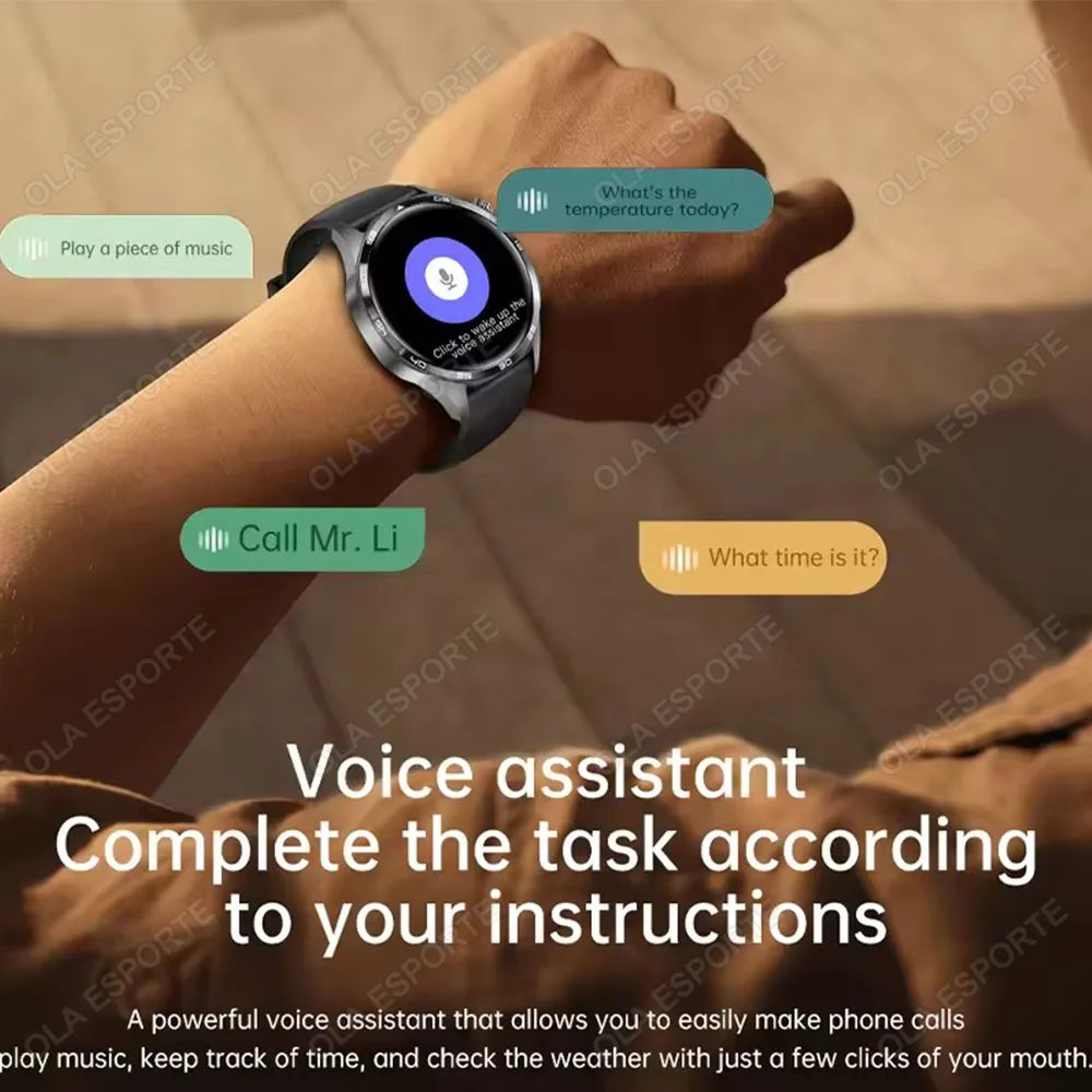 Ola Esporte – Montre ronde 1,52 pouce avec appels Bluetooth
