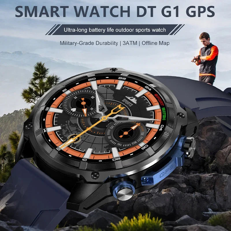 DT G1 – Montre connectée sport GPS avec écran AMOLED 1,43 pouce