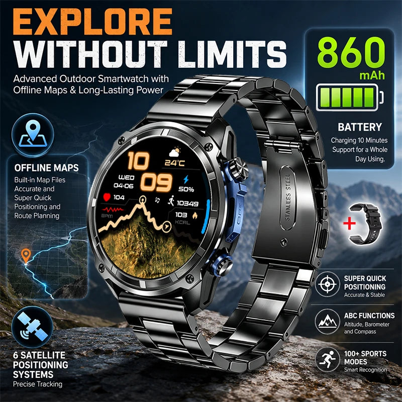 DT G1 – Montre GPS sport avec écran AMOLED 1,43 pouce