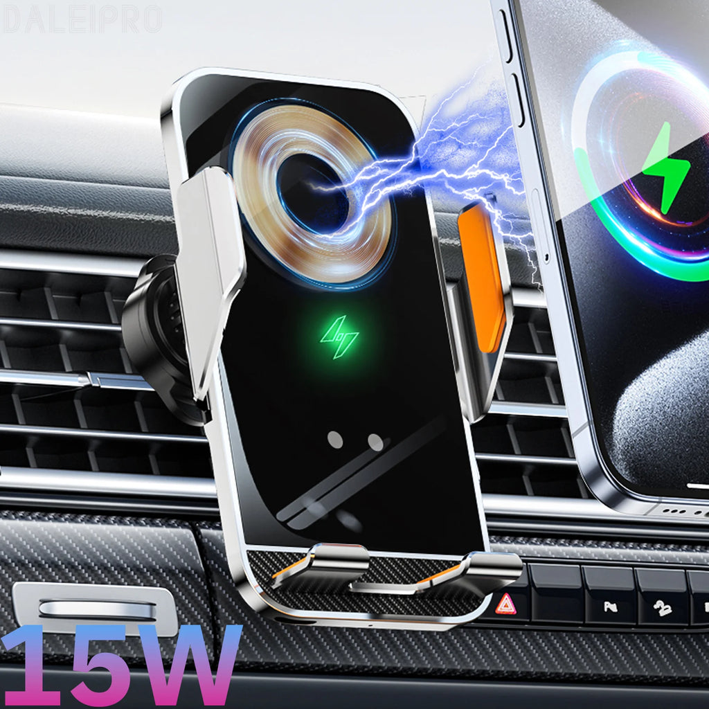 Support téléphone auto à serrage automatique – Recharge sans fil jusqu’à 15 W annoncée