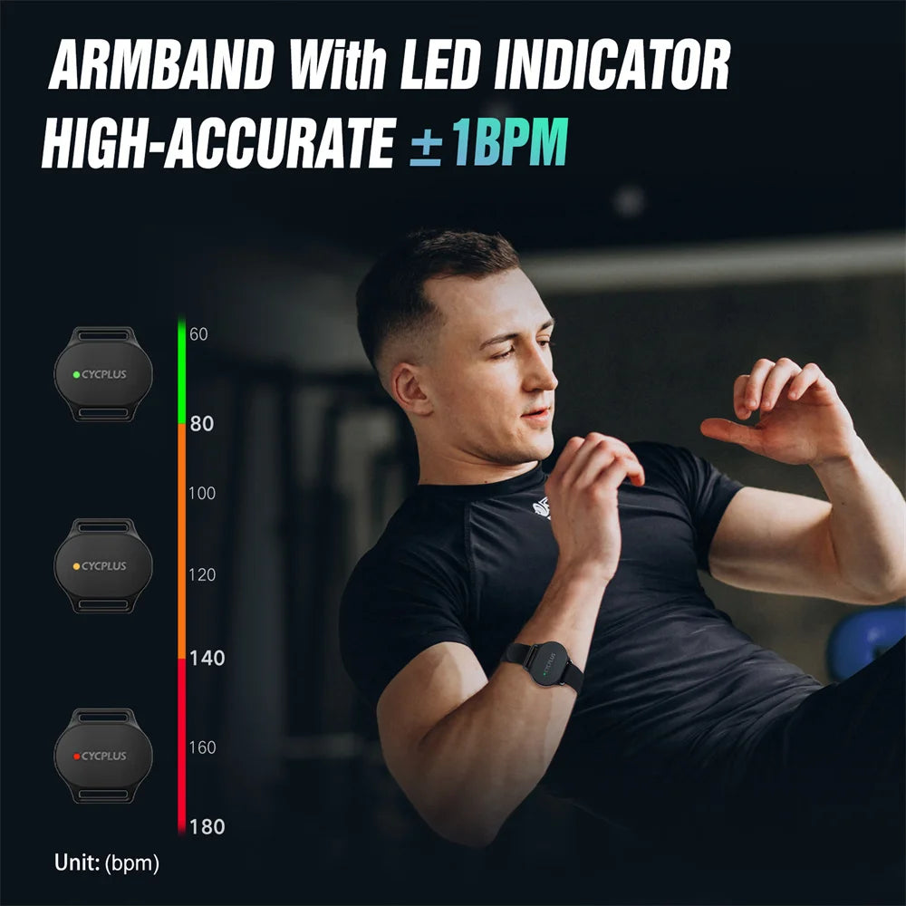 CYCPLUS H1 ou H2 – Capteur cardio sport Bluetooth et ANT+