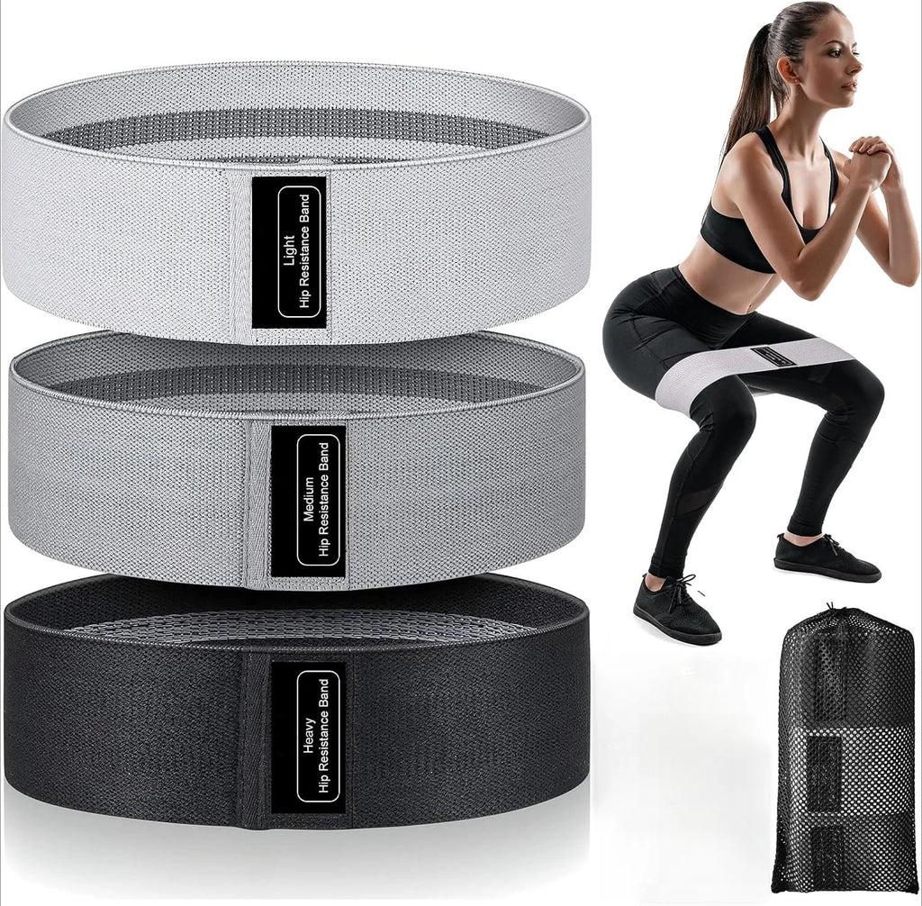 Bandes de résistance fitness en tissu – À l’unité ou lot de 3