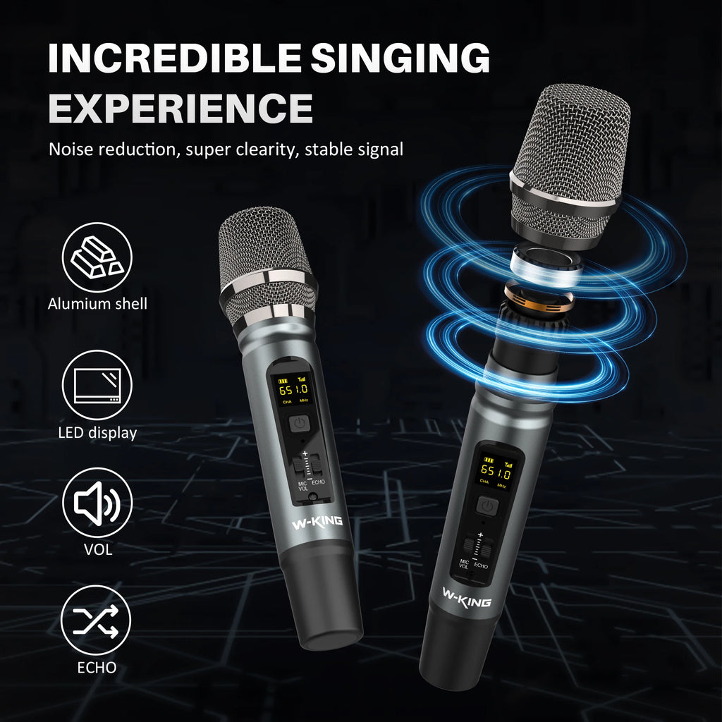 W-KING D20 – Enceinte Bluetooth 5.4 avec fonction karaoké