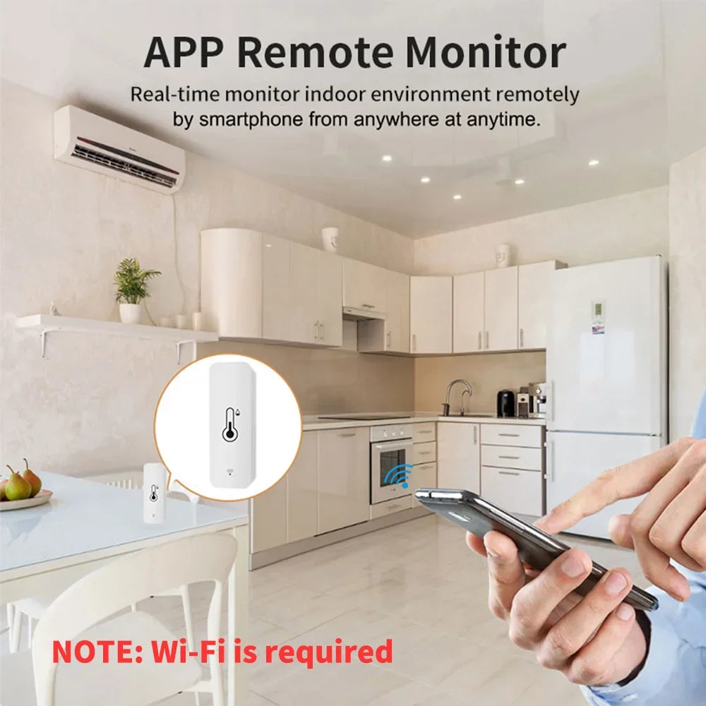 RightSitu – Capteur température et humidité Wi-Fi Tuya pour maison