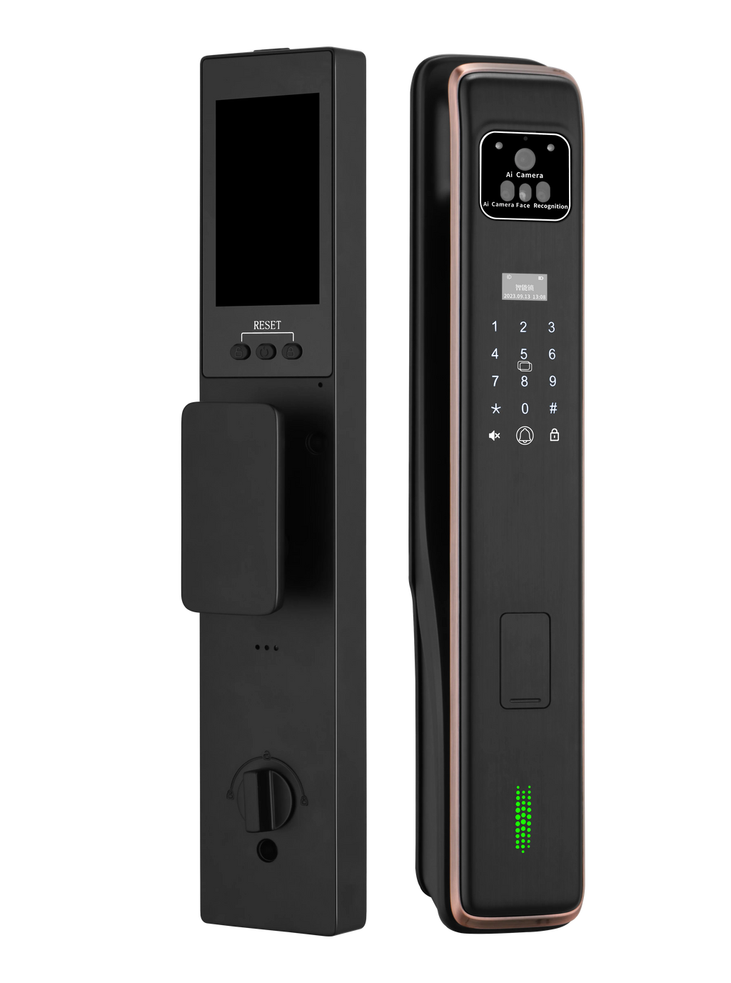 V50 – Serrure connectée Tuya pour maison, empreinte et code