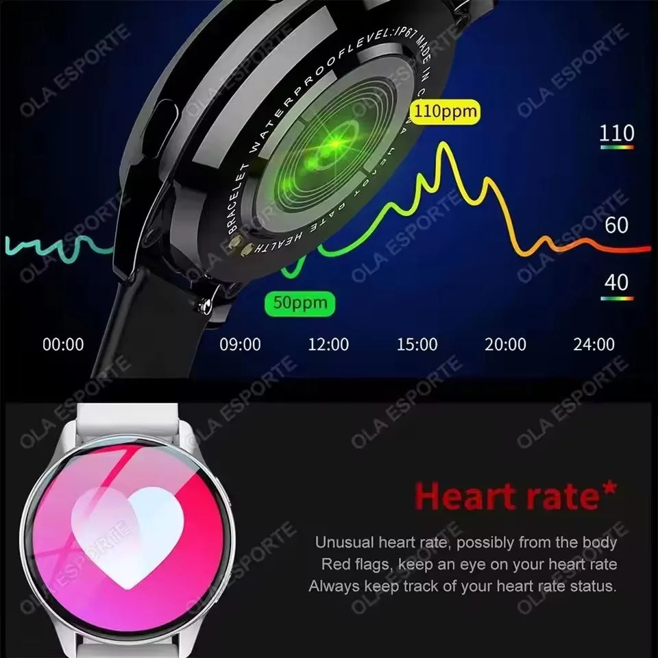 HT30 Ola Esporte – Montre connectée 1,77 pouce avec appels Bluetooth