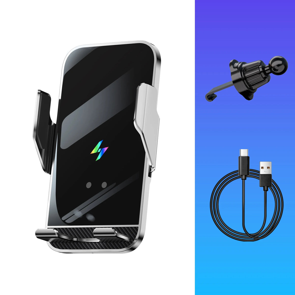 Support téléphone auto à serrage automatique – Recharge sans fil jusqu’à 15 W annoncée