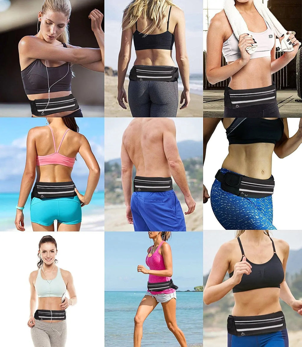 Ceinture de running sport réglable – Pochette pour téléphone et petits objets