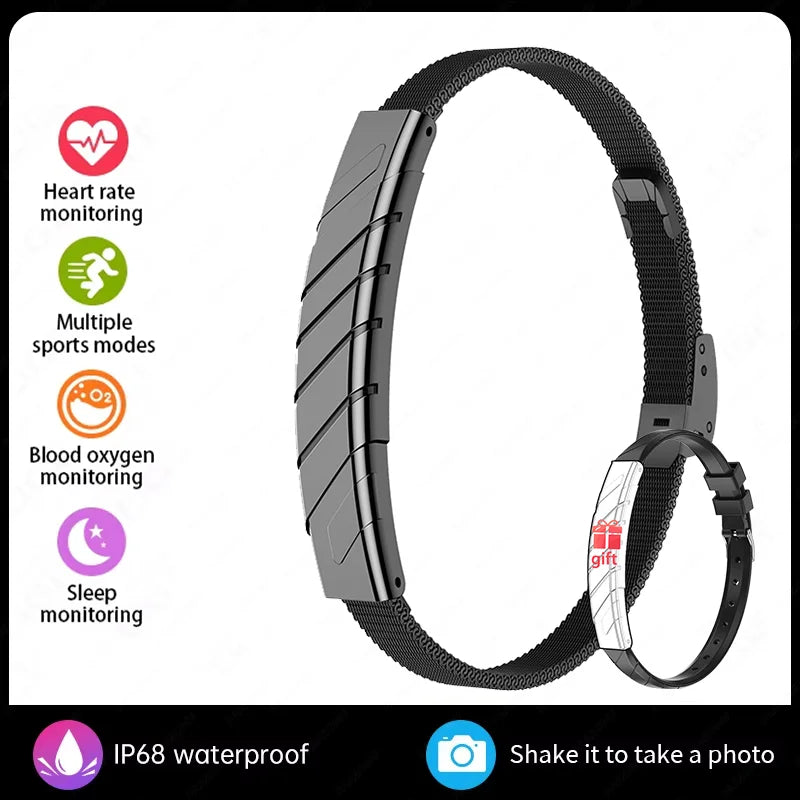 Paazomu – Bracelet connecté sport sans écran, finition au choix