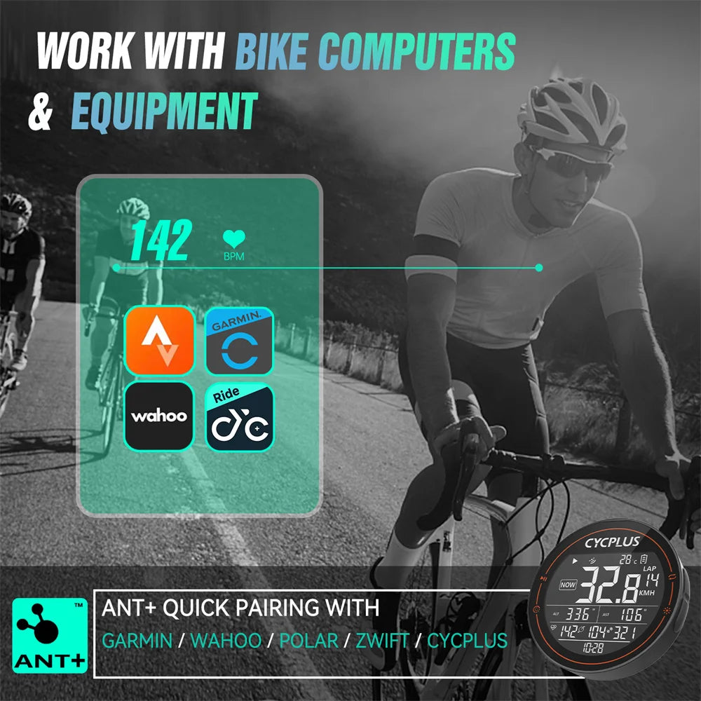 CYCPLUS H1/H2 – Capteur cardio Bluetooth et ANT+ pour le sport