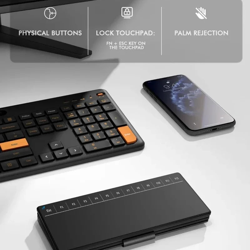 Luxuglow – Clavier Bluetooth pliable rechargeable, version au choix