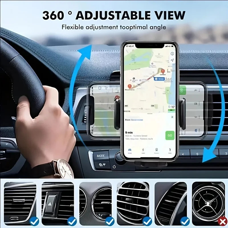 W11 – Support téléphone auto pour grille d’aération