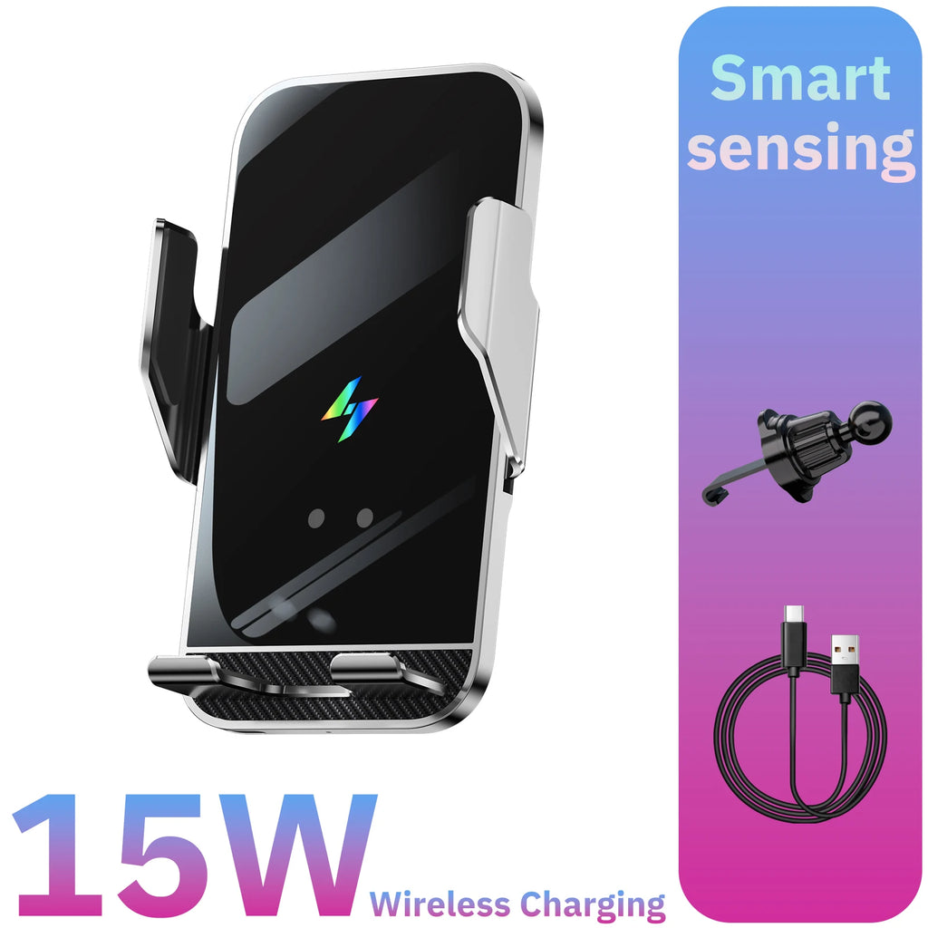 Support téléphone auto à serrage automatique – Recharge sans fil jusqu’à 15 W annoncée