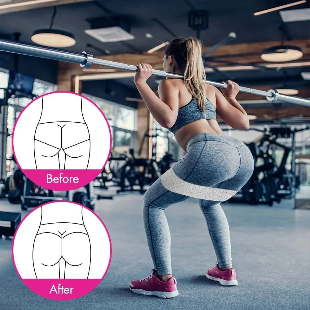 Bandes de résistance fitness en tissu – À l’unité ou lot de 3