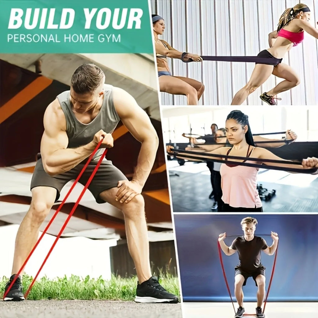 Bande de résistance fitness en TPE – Couleur et niveau au choix