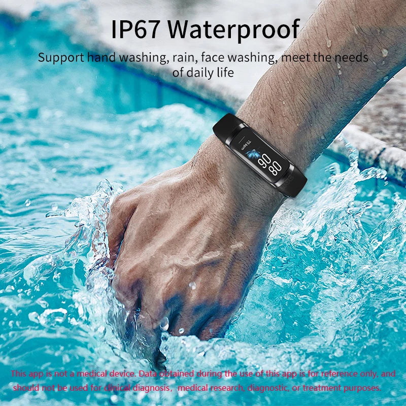LIGE BW0459A – Bracelet connecté AMOLED 1,1 pouce