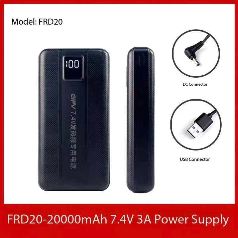 Batterie externe pour vêtement chauffant avec sorties DC et USB