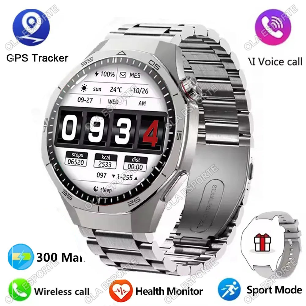 Ola Esporte – Montre ronde 1,52 pouce avec appels Bluetooth