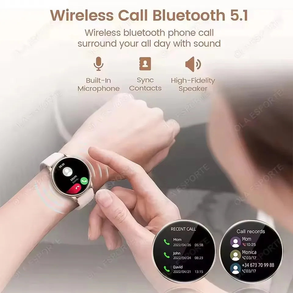 HT30 Ola Esporte – Montre connectée 1,77 pouce avec appels Bluetooth