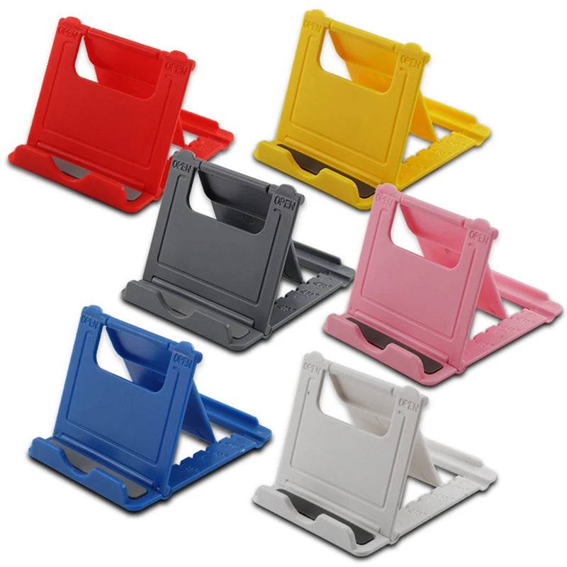 Support de bureau pliable en plastique pour téléphone