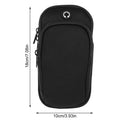 Brassard de sport pour téléphone – Pochette noire 18 × 10 cm