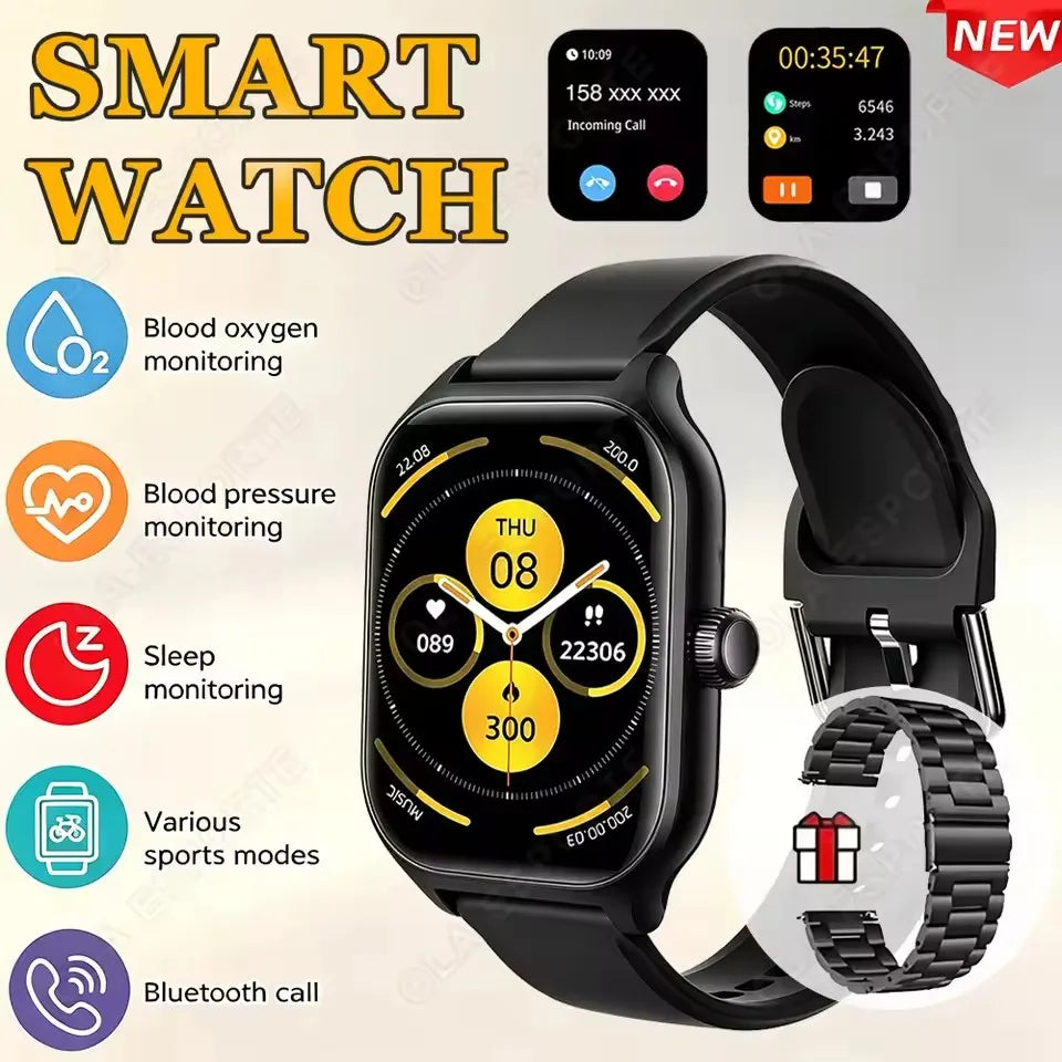 Ola Esporte – Montre ronde OLED 1,4 pouce avec appels Bluetooth