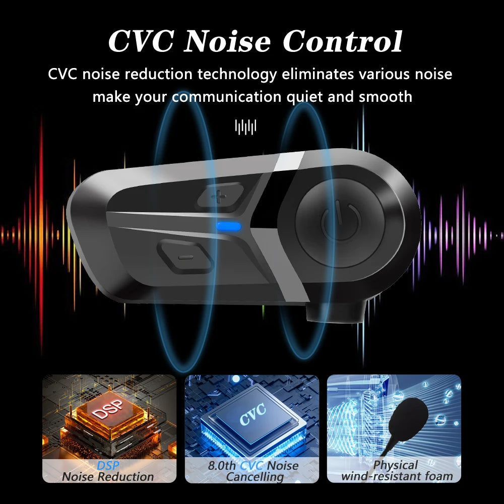 Kit audio Bluetooth pour casque moto – Micro rigide ou souple