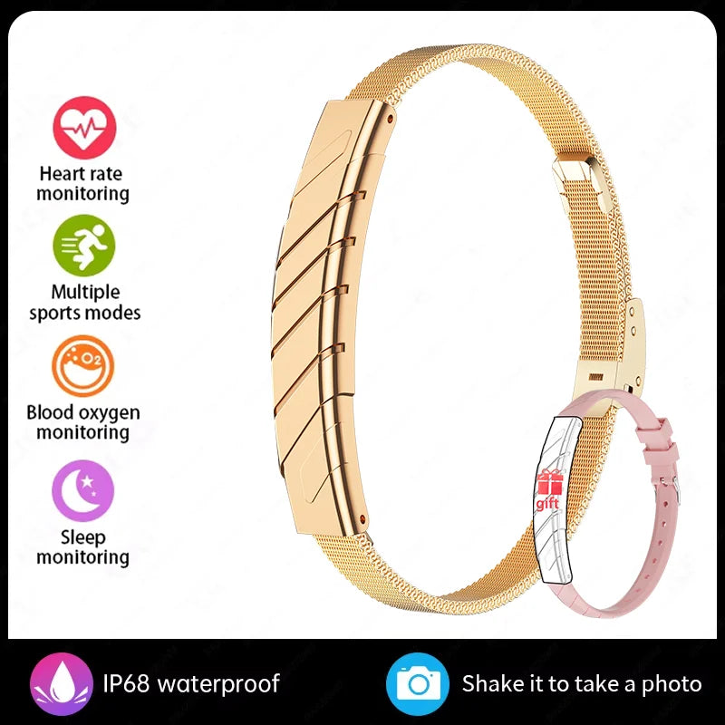 Paazomu – Bracelet connecté sport sans écran, finition au choix