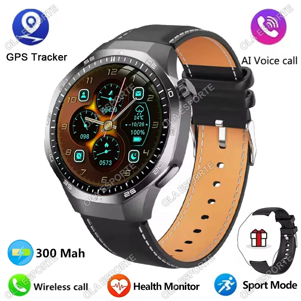 Ola Esporte – Montre ronde 1,52 pouce avec appels Bluetooth