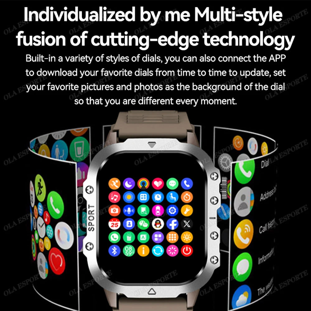 HW12 – Montre connectée sport avec écran tactile 2,01 pouces