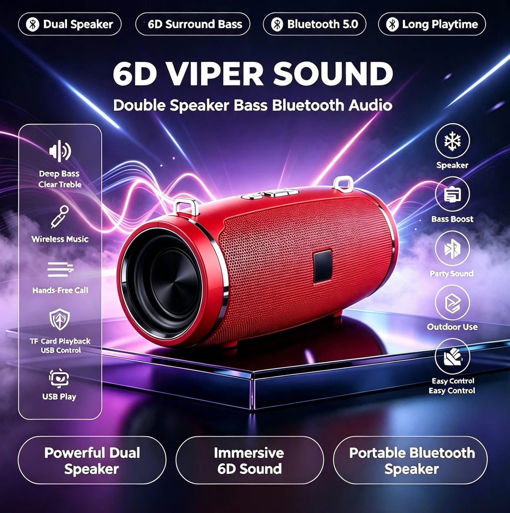 YX52 – Enceinte Bluetooth portable avec éclairage LED, FM et USB