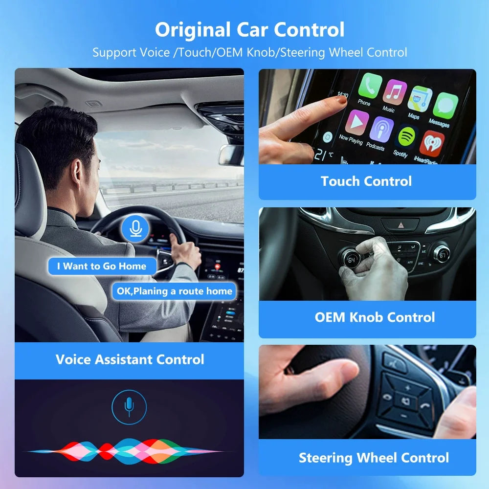 Adaptateur auto CarPlay et Android Auto – Connexion sans fil