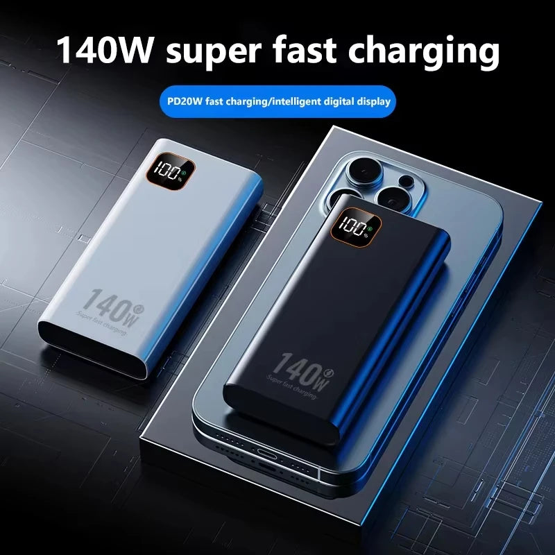 Batterie externe USB avec affichage numérique et lampe LED