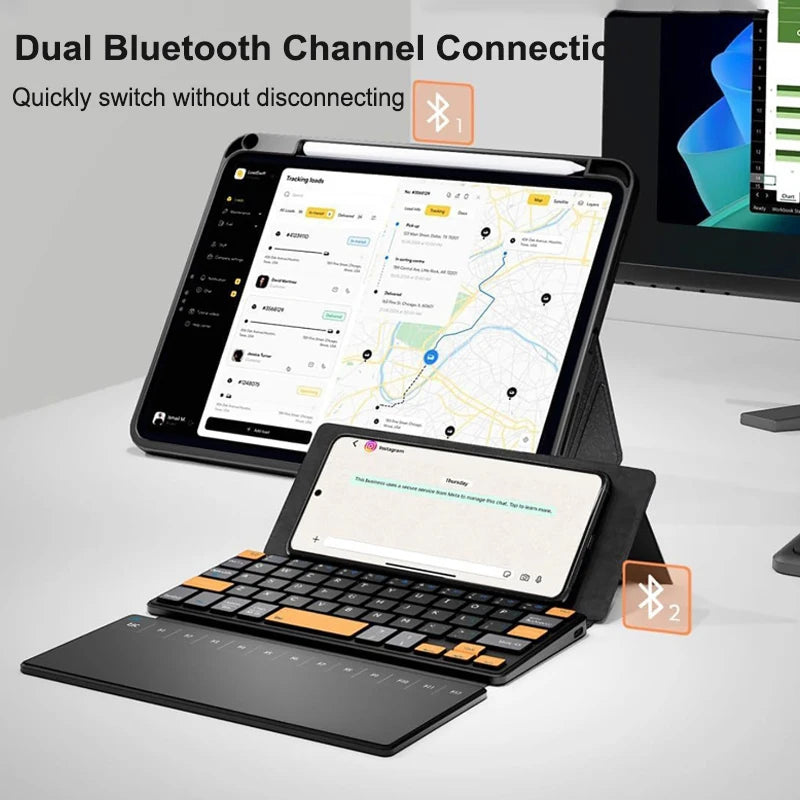 Luxuglow – Clavier Bluetooth pliable rechargeable, version au choix