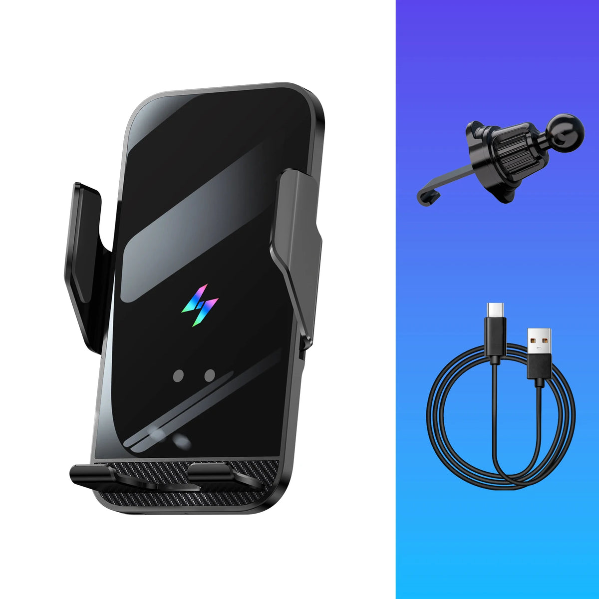 Support téléphone auto à serrage automatique – Recharge sans fil jusqu’à 15 W annoncée