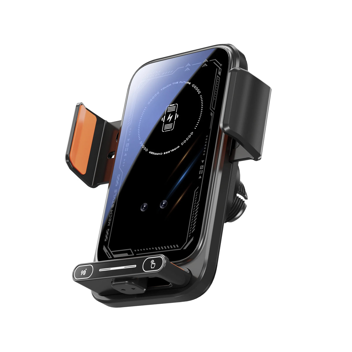 SD13 – Support téléphone auto noir avec recharge sans fil
