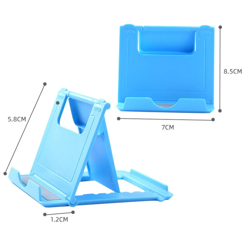 Support de bureau pliable en plastique pour téléphone