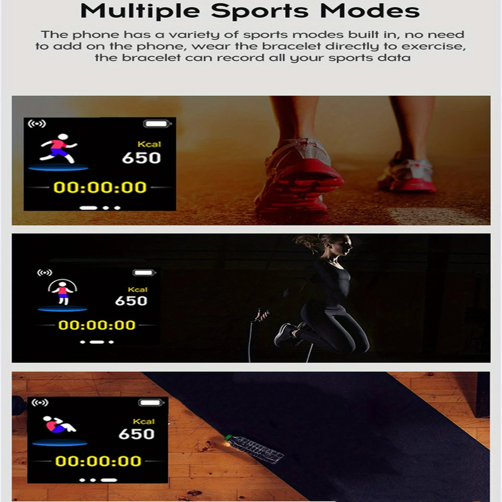 CHAONB Y68 / 116 Plus – Montre connectée sport à recharge USB