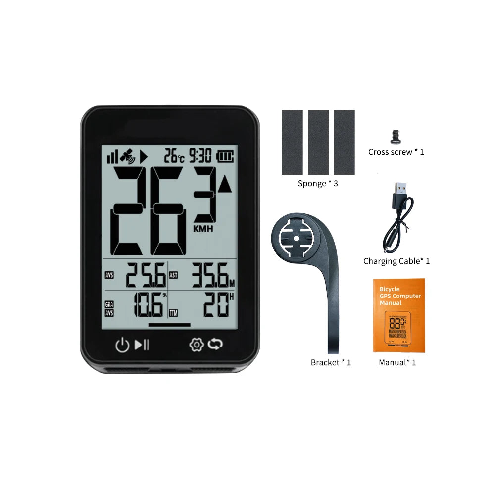 Bikevee BKV-3101 – Compteur GPS vélo sport écran 2,4 pouces