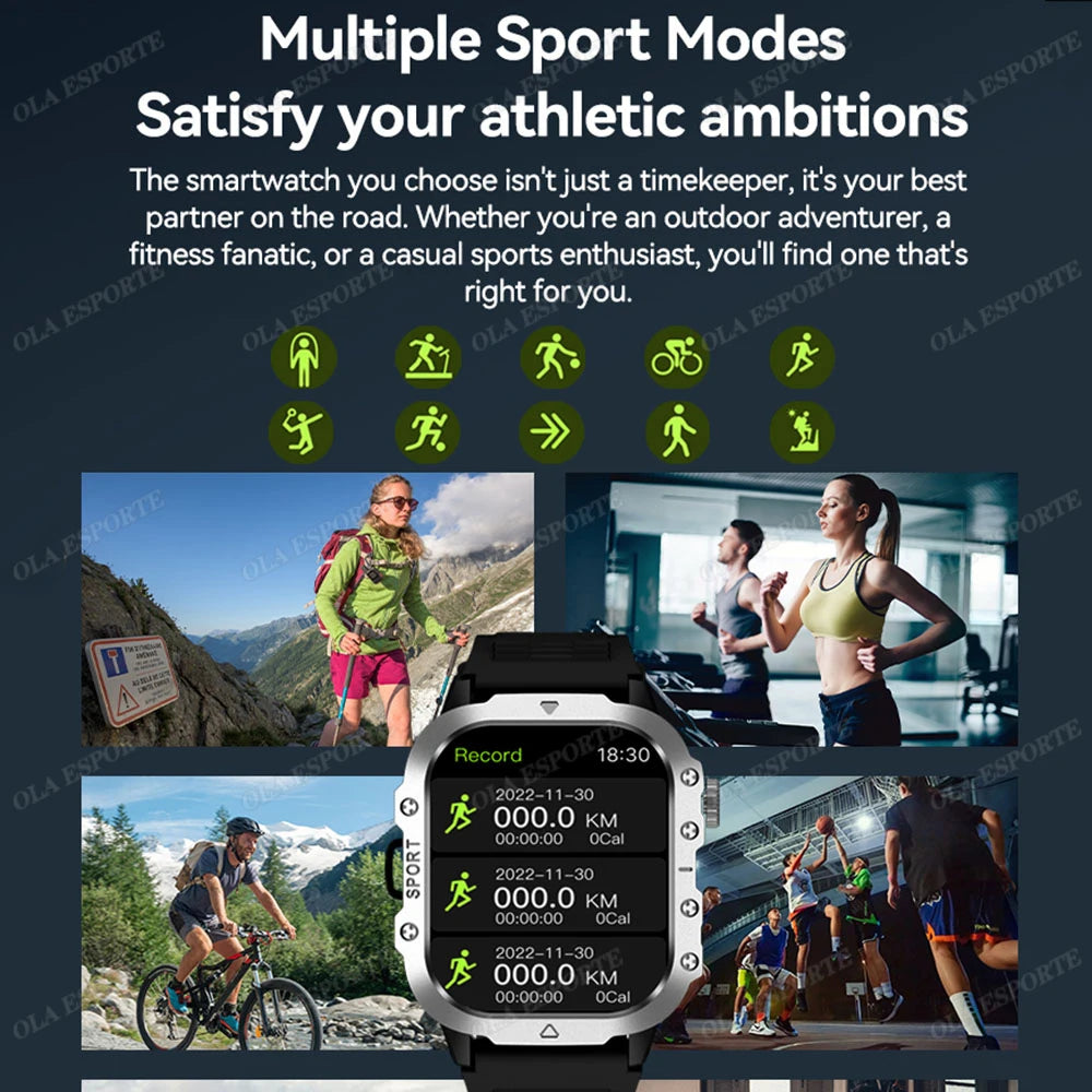 HW12 – Montre connectée sport avec écran tactile 2,01 pouces