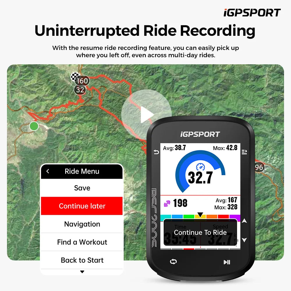 iGPSPORT BSC200S – Compteur GPS vélo sport avec navigation