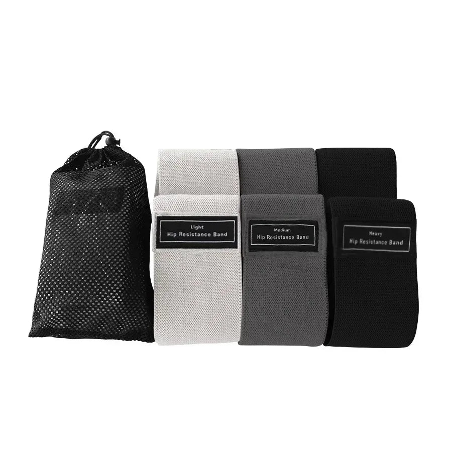 Bandes de résistance fitness en tissu – À l’unité ou lot de 3