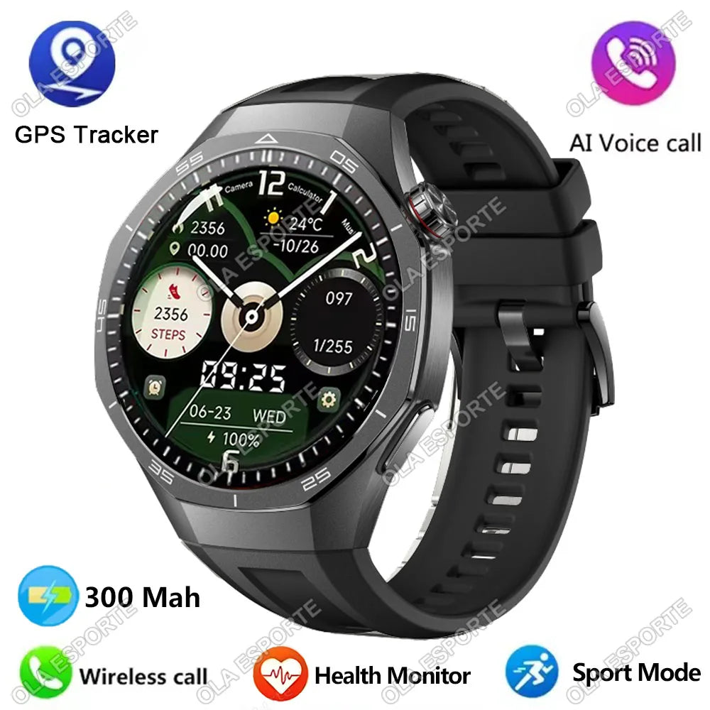 Ola Esporte – Montre ronde 1,52 pouce avec appels Bluetooth