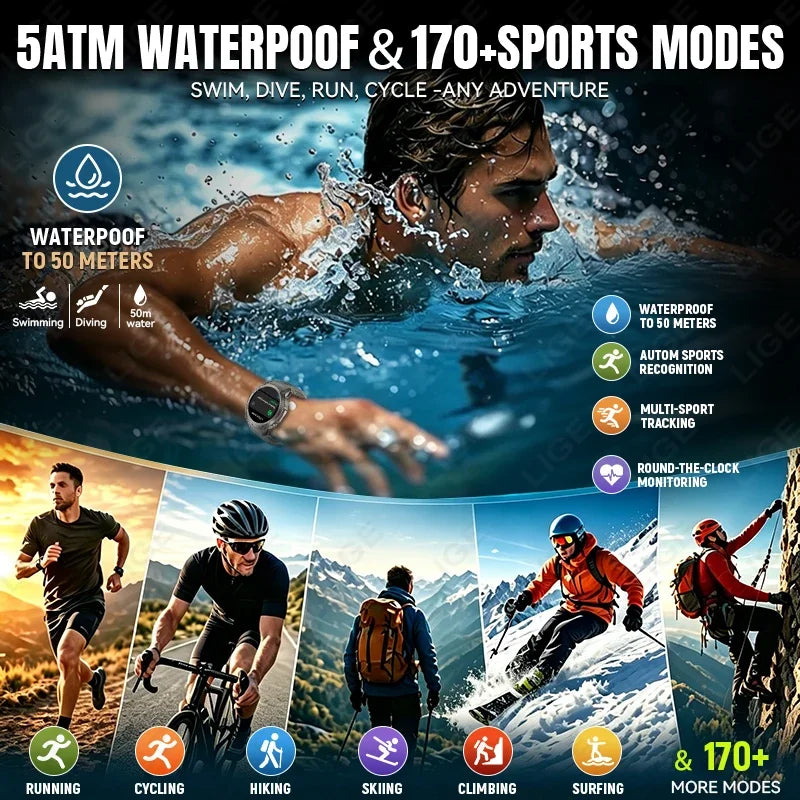 DM59-GPS – Montre connectée sport AMOLED 1,43 pouce