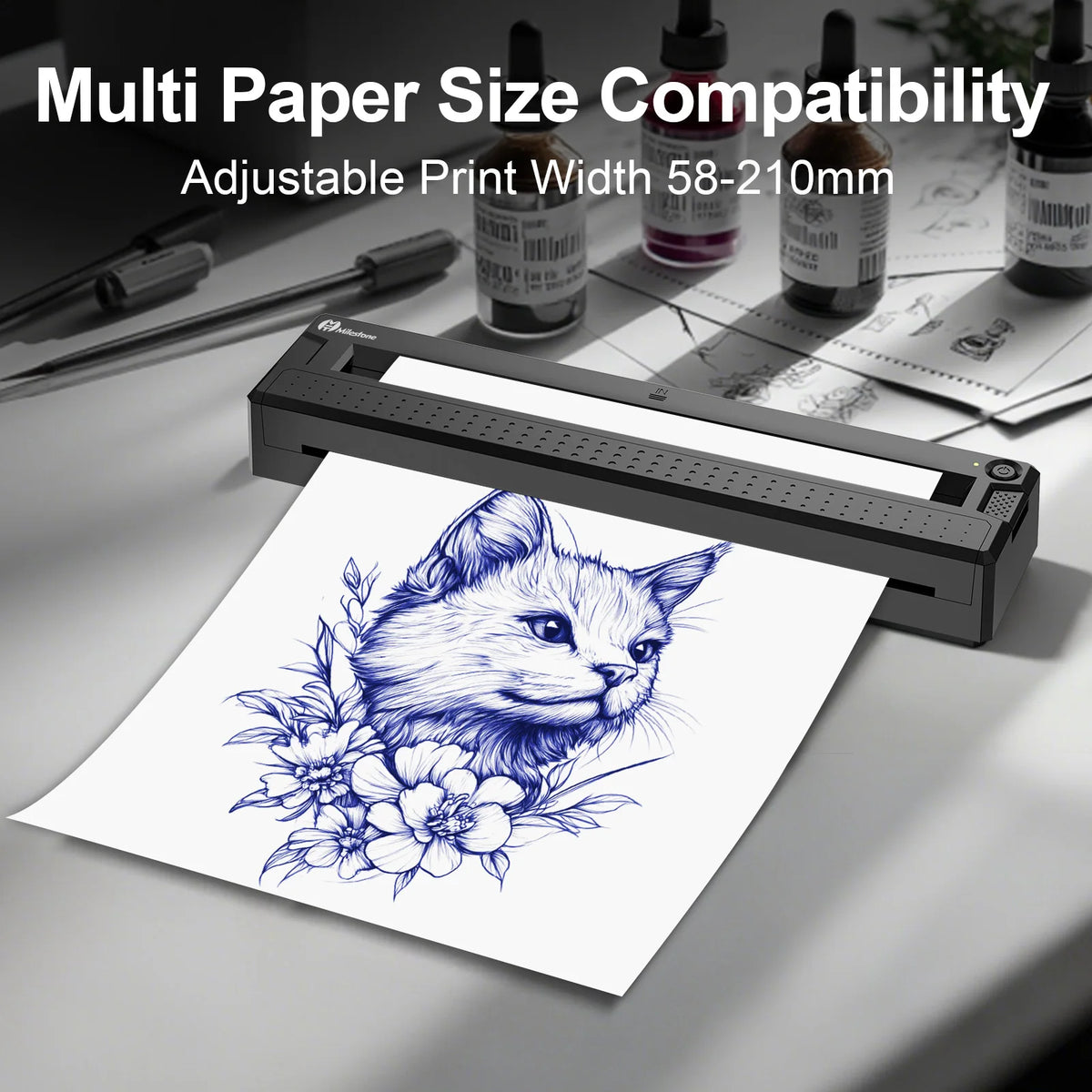 M9 – Imprimante thermique Bluetooth portable pour documents et pochoirs